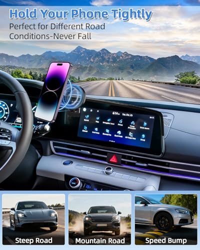 PZK Car Phone Holder for 2021-2026 Hyundai Elantra 8-Inch/10.25-Inch Screen - color: Magsafe, size: No Extension Rod