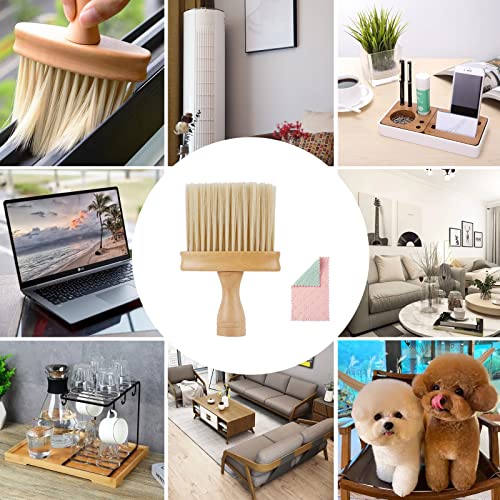 High Density Ultra Soft Detail Brush Car Interior Dust Brush Accessories Car Detailing Brush Soft Hair Wooden Brush Deep Cleaning Tool Kit Keyboards Laptop Sofa Dusting Brush (A-1PC) - color: A-1PC