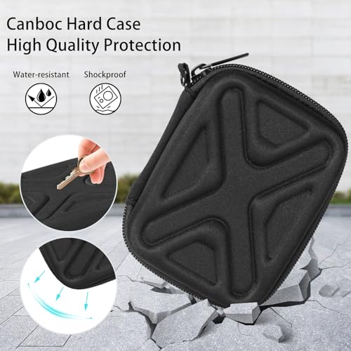 Digital Camera Case for AbergBest 21 Mega Pixels 2.7" LCD Rechargeable HD/Kodak Pixpro/Canon PowerShot ELPH 180/190/Sony DSCW800/DSCW830 Cameras, Travel Carrying Protective Case for Camera- Black - color: Black