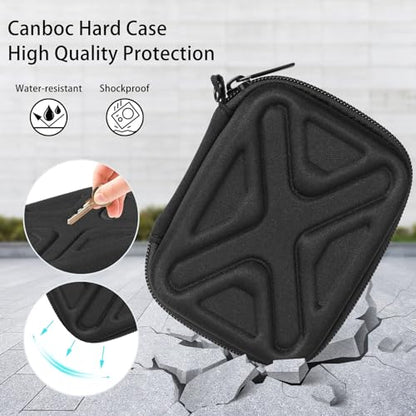 Digital Camera Case for AbergBest 21 Mega Pixels 2.7" LCD Rechargeable HD/Kodak Pixpro/Canon PowerShot ELPH 180/190/Sony DSCW800/DSCW830 Cameras, Travel Carrying Protective Case for Camera- Black - color: Black
