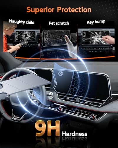 For 2025 2026 2027 Chevrolet Equinox Screen Protector - (2PCS) 9H HD Tempered Glass - Chevy Equinox (LT, RS, Activ) 11.3 Inch Touchscreen & 11 Inch Instrument Accessories - color: Equinox 2PCS HD