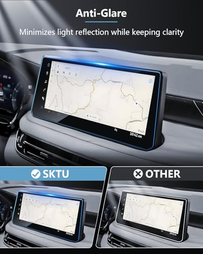 SKTU for 2027 Infiniti QX65 Screen Protector 12.3 Inch for 2027+ Infiniti QX65 (Luxe/Sport/Autograph) 12.3-Inch Multimedia System Screen Infiniti QX65 2027 Accessories Screen Protective Film Tempered Glass [9H Hardness, Ultra HD, Anti-Glare&Scratch] - col