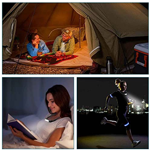 Neck Reading Light for Bed Adjustable: Bendable Arms 2-Pack Black - color: Black, size: 2-Pack