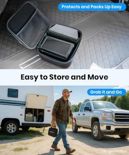 AUTO-VOX Wireless Backup Camera Solar Magnetic, 1-Min DIY Install - size: 5" Single Cam
