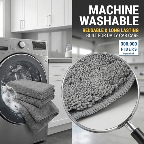 2 Pack Professional Large Microfiber Car Drying Towels (31" x 24"), Microfiber Towels for Cars, Scratch Free, Lint Free, Highly Absorbent Quick Drying Towel Cloth for Cars, Trucks Boats, Car Detailing