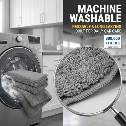 2 Pack Professional Large Microfiber Car Drying Towels (31" x 24"), Microfiber Towels for Cars, Scratch Free, Lint Free, Highly Absorbent Quick Drying Towel Cloth for Cars, Trucks Boats, Car Detailing