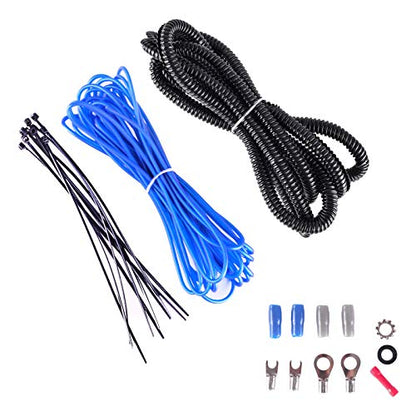 Skar Audio 8 Gauge OFC Complete Amplifier Installation Wiring Kit, SKAR8MANL-OFC - size: 8 Gauge (OFC)