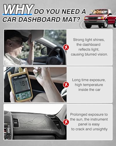 CARTIST Dash Cover for Ford Ranger 1989-1994,1991-94 Ford Explorer Dash Mat - size: Ford Ranger 1989-1994 etc.