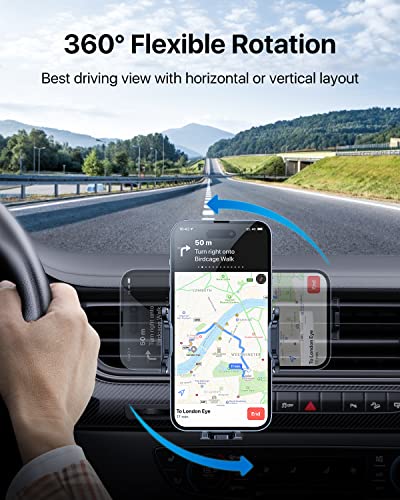 andobil Upgrade Phone Holders for Your Car Vent Sturdiest Car Phone Holder - color: Black