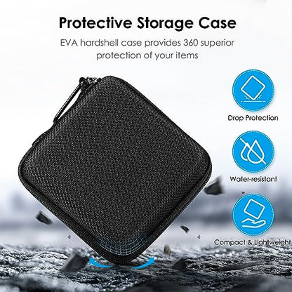 FINPAC Charger Case for MacBook, Small Electronic Organizer Pouch Bag - color: Hardshell Case/ Black