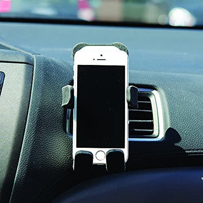 Alpena Hug Buddy Air Vent Universal Car Cell Phone Holder, Adjustable, Mount Compatible with iPhone, Samsung Galaxy, LG, Google, Nexus 5X, and Most Smartphones, Bamboo the Panda - color: Bamboo The Panda