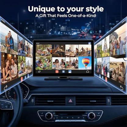LAMTTO 9" Apple CarPlay Screen with Backup Camera & Streaming Apps