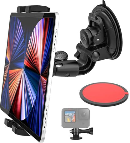 Windshield Car Tablet Mount, Heavy Duty Dashboard Tablet Holder