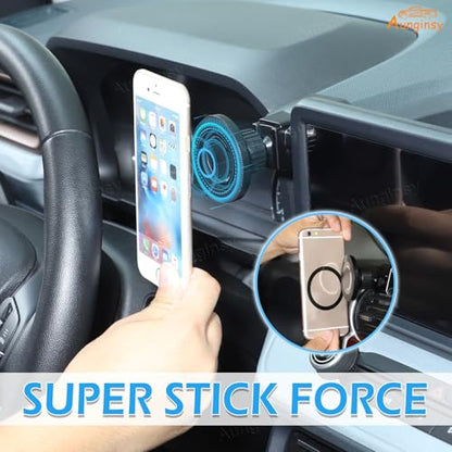 Car Vacuum Magnetic Suction Phone Holder Compatible with Ford Maverick 2022-2025 Hands-Free Suction Cup Mobile Phone Mount Multimedia Display Left Side Panel Cell Phones Bracket Rotatable Accessories - style: Style E