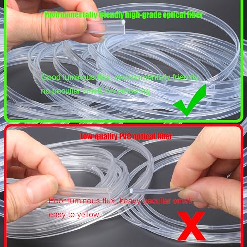 Fiber Optic Waterproof Car Side Glow LED Illumination Optic Fiber Band Car Interior Atmosphere Neon Cold Lights 3 Meters (9.84ft) - size: 3 Meters (9.84ft)