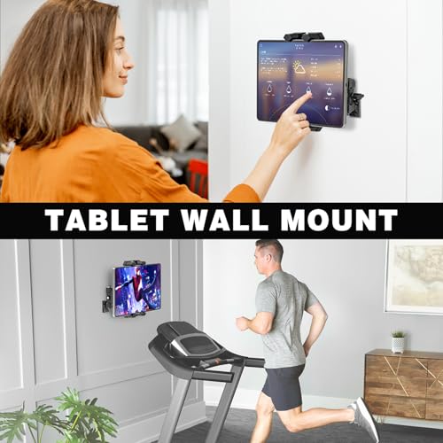 Tablet Holder for Truck, Heavy Duty Drill Base Tablet Car Mount with 5.91" Arm for Truck/Cars/Walls, iPad Holder Compatible with iPad Pro, Kindle Fire, and All 4.7-13.5" Devices