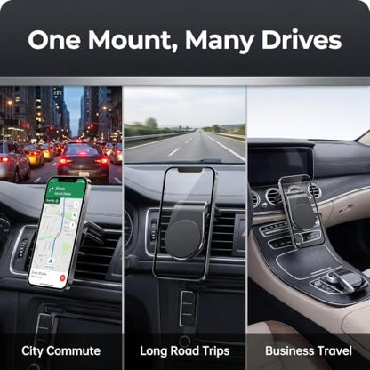 2Pcs Black Universal Phone Holder Clip Car Air Vent Magnetic Mount Holder Bracket for GPS Suporte Celular Car Phone, Vent Clip Phone Holder,Cell Phone Automobile Cradles