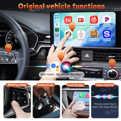 CarlinKit 4.0 Wireless CarPlay 2026 Apple Adapter 2-in-1 CPC200-CP2A