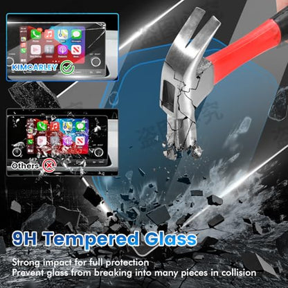 1PC Screen Protector Compatible with Honda Civic Sport LX EX 2022-2025 and CR-V 2023-2025 7-Inch Touchscreen, 11th Gen. Civic Accessories, 9H Anti-Glare Car Radio Tempered Glass Screen Cover - color: Honda Civic/CR-V 2023-2025 2026 CRV 7-Inch