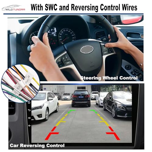 Universal ISO Radio Wiring Harness Adapter for Android Car Stereo 16 Pin ISO Connector Power Wiring Cable - Aftermarket Radio Harness Adapter for Car Stereo, Wire Harness Kit for Car Stereo, Black