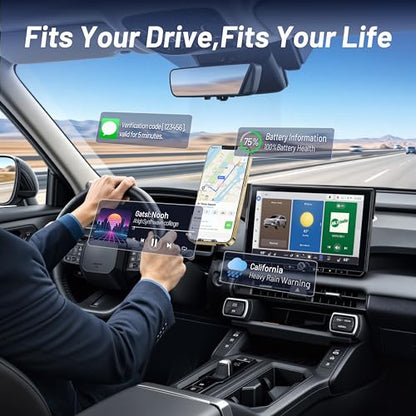 Phone Holder for 2026 Toyota RAV4 (ONLY Fits 12.9" Screen), MagSafe Car Mount Charger, Magnetic Phone Holder, 15W Wireless Charging, Car Adapter Included, 360° & Hands Free, RAV-4 Interior Accessories - size: Toyota RAV4 | 2026 (12.9" Screen)