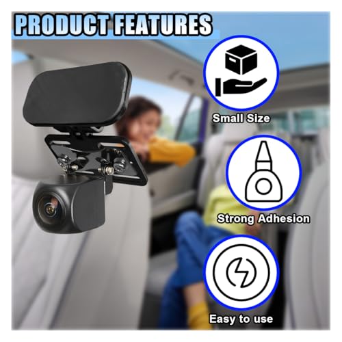 Car Rear Camera Holder, Adjustable Vehicle Backup Camera Mount, Strong Adhesive Dash Cam Rear Camera Rear Windshield Bracket for Car, SUV, RV, Truck (1 Set) - size: 1 SET