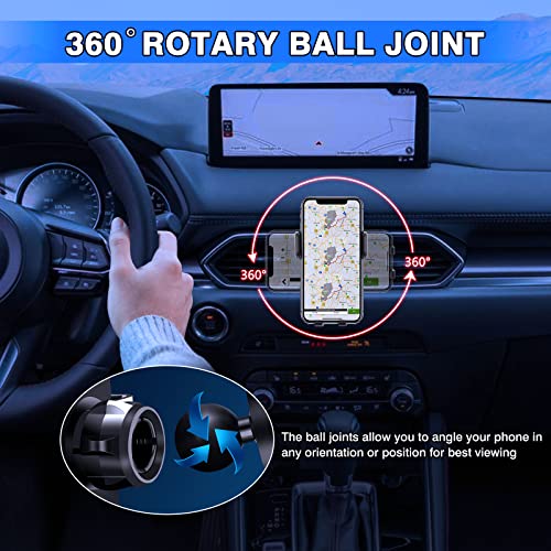 Karltys Car Phone Holder, Car Phone Mount Air Vent Hands Free, Dedicated Phone Stand for Mazda CX-5 2017-2025 CX5 Accessories Interior - size: 17-23 CX-5 Phone Holder