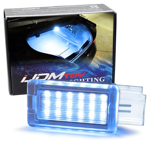 iJDMTOY 18-SMD Aqua Ice Blue Full LED Trunk Cargo Light Assembly Kit, Compatible With Chevrolet Camaro Cruze Trax Spark, Compatible With Cadillac XTS, Buick Lacrosse, GMC Acadia etc - style: Aqua Ice Blue