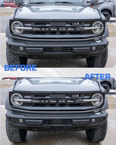 License Plate Holder for Bronco, Steel Front License Plate Frame No-Drilling License Plate Bracket Compatible with Ford Bronco 2026 2025 2024 2023 2022 2021 Standard Plastic Bumper Bronco Accessories - size: For Bronco Standard Bumper