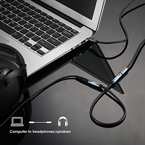 MillSO 3.5mm Female to Female Aux Adapter Cable TRS 1/8 Audio Aux Cord 3 FT - size: 40 inch