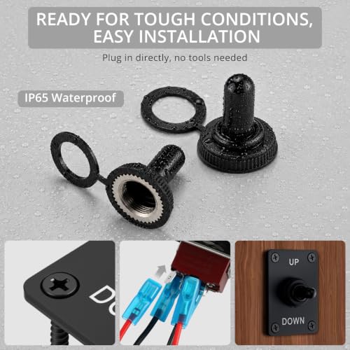 Justech 6 Pin 3 Position Momentary Reverse Polarity Toggle Switch - size: 6 PIN