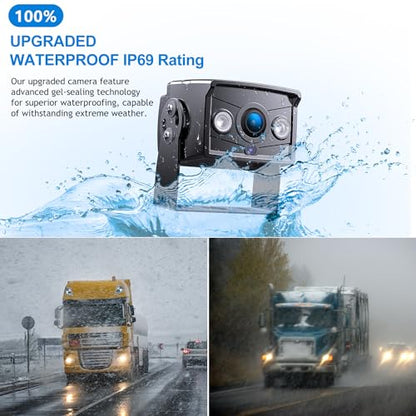 Wired RV Backup Camera, 7" 1080P IPS Monitor & Rear View Camera - size: 1 Camera