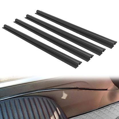 Automobile Concealed Cable Asleeves, Cable Racks, Automobile Power Cord Sleeves, Adhesive Cable Concealers USB Audio Video Conduit Cable Sleeves (4cs)