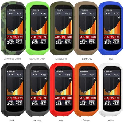 Portable Electronic Device Cover for Garmin Edge 1050, Silicone Protective Case with Anti-Slip Design (Light Gray) - color: Light Gray