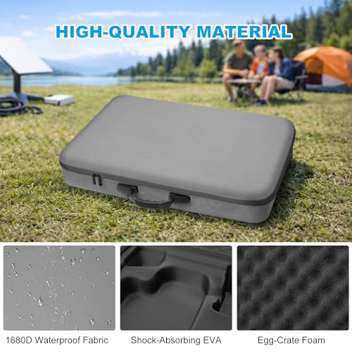 Starlink Gen 3 Case for Travel, RV and Outdoor Protection Waterproof EVA Carrying Case Dust-Tight Crush-Resistant with Custom Internal Partitions Dark Grey - color: Dark Grey
