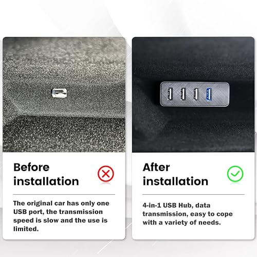 Glove Box USB Hub for Tesla 2024-26 Model 3 & 2025-26 Model Y & Cybertruck - color: 24-26 Model 3 & Model Y Juniper & Cybertruck