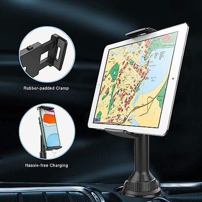 APPS2Car Sturdy Cup Holder Tablet Mount for Car, iPad Car Mount for Truck (Pack of 2) - size: 11 inch (Pack of 2)