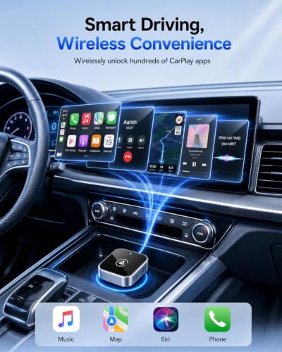 Wireless CarPlay Adapter, 2026 Upgraded Wired to Wireless CarPlay - color: Orange