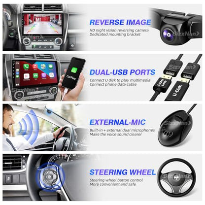 for Toyota Camry 2012 2013 2014 Radio Stereo Wireless Carplay Auto - color: 2GBRAM+32GBROM
