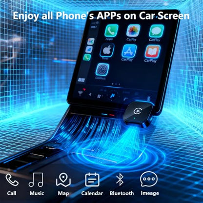 Wireless CarPlay Adapter for Apple iPhone & Android, 2-in-1