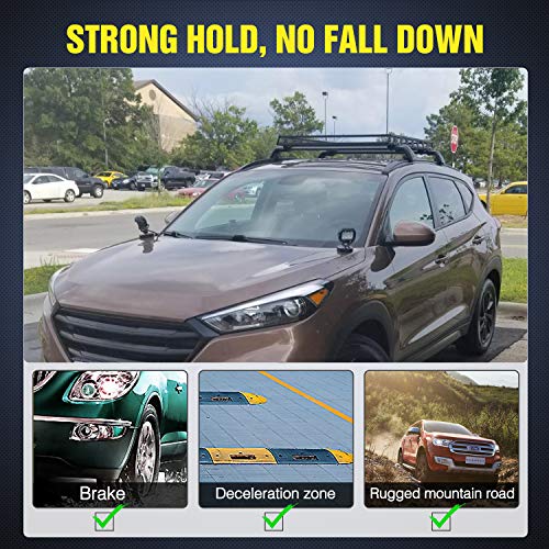 Nilight 2PC 4Inch Triple Row Lights 60W Flood Spot Combo 6000LM Bar Driving Boat Led Off Road Trucks with 2PC Magnetic Base LED Light Bar Mounting Brackets Switch Wiring Harness Kit, 2 Years Warranty - color: Led Pods +Magnetic Base +Wiring Harness