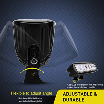 Nilight Led Light Bar 2PCS 18w Spot Driving Fog Light Led Pods Off Road Lights Boat Lights Driving Lights Led Work Light SUV Lamp - color: White Lights Black House