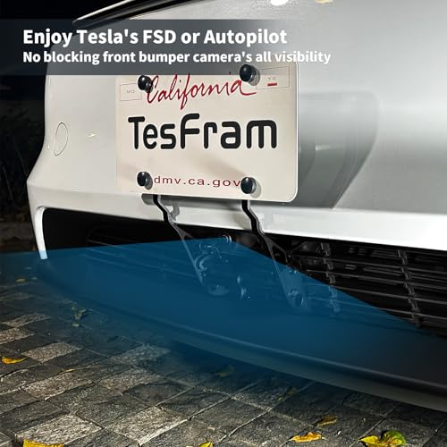 2026 Tesla Model Y Juniper Premium License Plate Holder - Unobstructed Camera Visibility - No Drill Front License Plate Bracket Mounting Kit with Anti Theft Features (ONLY Fit Model Y Premium) - size: 2026 Model Y Juniper Premium
