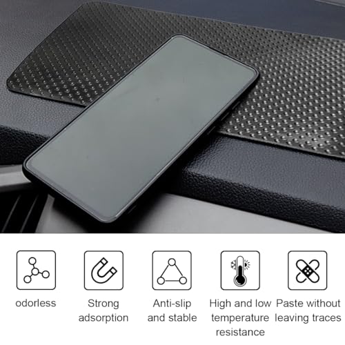 GLSOWEE Car Dashboard Anti-Slip Mat, 10.6"×5.9" Non-Slip Adhesive Pad, Dot - color: Dot