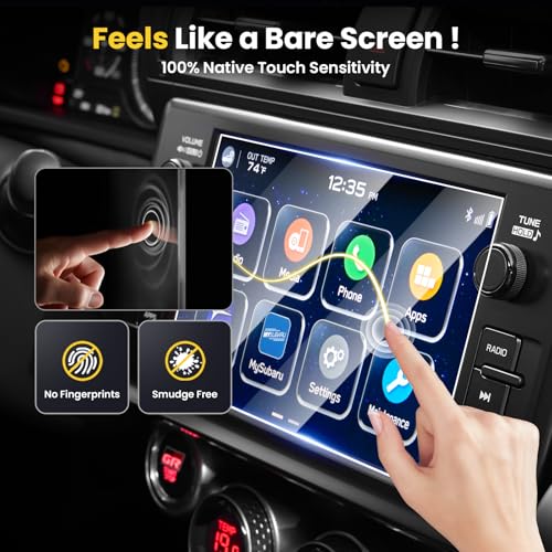 Karltys Screen Protector for 2022-2026 Toyota GR86/ 2022-2026 Subaru BRZ 8 Inch Navigation Tempered Glass [No Glare & Fingerprint] Tempered Glass Subaru BRZ Accessories - size: 8"Toyota GR86/ 2022-2026 Subaru BRZ