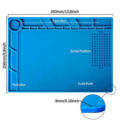 Kaisi S140 Magnetic Insulation Silicone Soldering Mat Magnetic Repair Mat