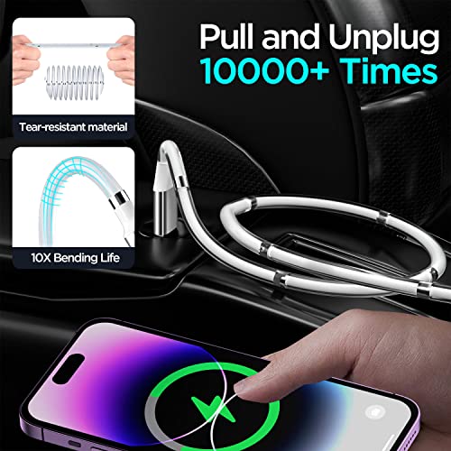 AICase Magnetic Charging Cable,(3FT+6.5FT) Super Organized Charging Magnetic Absorption Nano Data Cable for Phone 14/13/12/11/XS/XS Max/XR/X/8/8 Plus/7/7 Plus/6s/6s Plus/6/6 Plus/SE - size: 3 ft(1Pack)+6.5ft(1Pack)