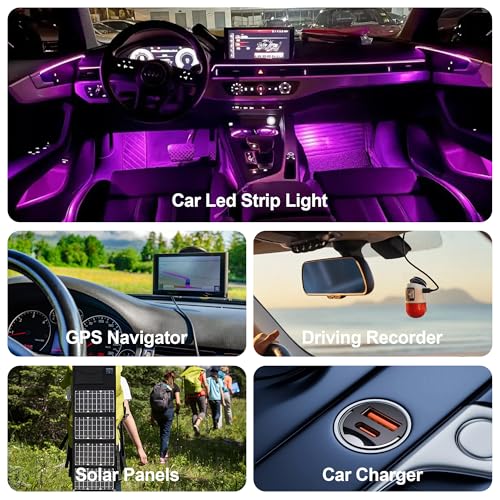 USB C to 12V Cigarette Lighter Adapter - 6.5ft USB C Male to 12V Car Socket Female Converter Cable for Dash Cam, Power Bank, GPS, LED Strips (12W Max)