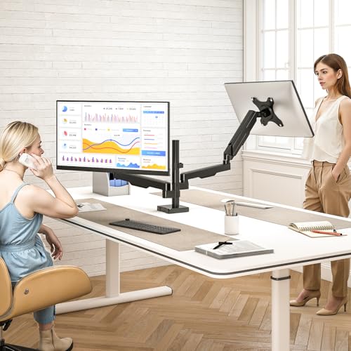 TVON Dual Monitor Stand & Monitor Arm Desk Mount up to 35 Inches - size: Dual Monitor Stand