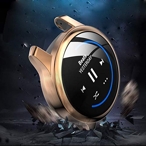 Compatible with Garmin Venu Waterproof Protective Case Soft TPU Plated All Around Scratch-Proof Screen Protector Cover for Garmin Venu GPS Smartwatch (Rose gold) - color: Rose gold
